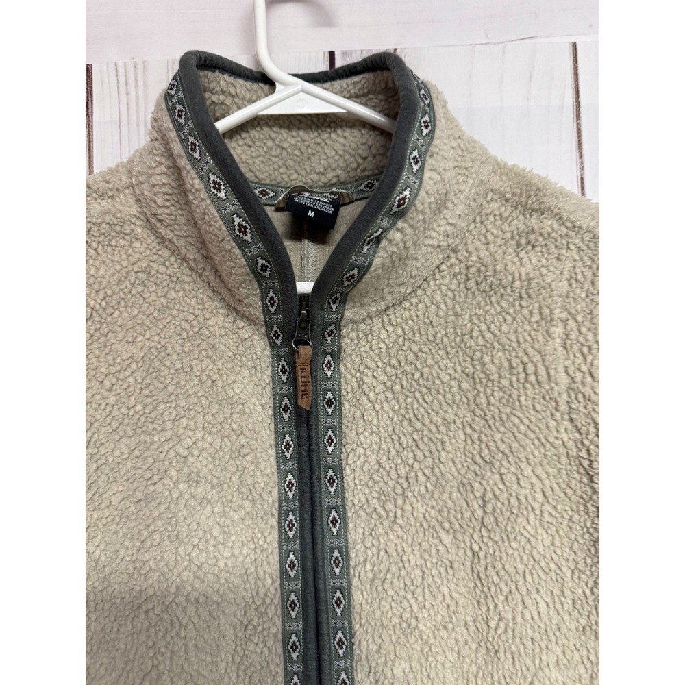 KÜHL Women's Hygge Sherpa Fleece Vest Medium Natural‎ EUC - Picture 2 of 13